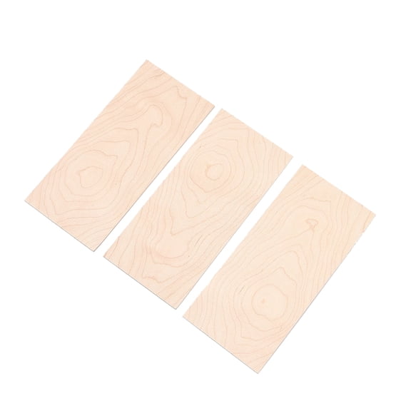 3Pcs Maple Guitar Head Veneers, Maple Guitar Headplate Veneers for Guitar Luthiers Replacement TAPDRA Spare Part