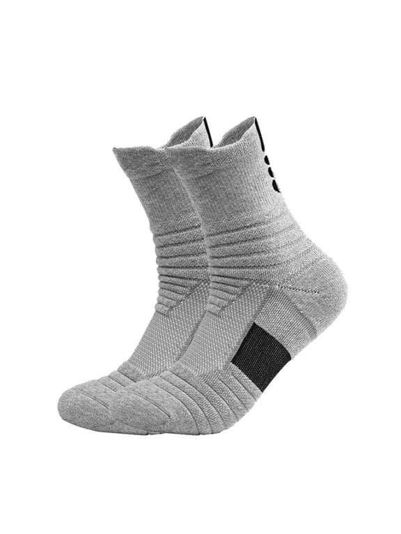 3Pcs Men Cushioned Athletic Ankle Socks, Moisture Wicking Arch Support Sports Socks for Running Basketball Gym