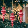 thumbnail image 1 of 3Pcs Mercury Glass Finial Christmas Ornaments Hanging Christmas Finials Glass Ornaments Assorted Mercury Decor for Vintage Holiday Xmas Tree Decoration, 1 of 6