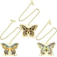 thumbnail image 1 of 3Pcs Metal Butterfly Bookmarks Gold Butterfly Bookmark Bulk Gothic Unique Book Markers Golden Brass Butterflies with Chain Bookmarks for Teacher Mother's Day Christmas Birthday DIY Gifts DIY, 1 of 5