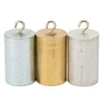 3Pcs Metal Density Blocks Copper Iron Aluminium Cylinder Style Metal