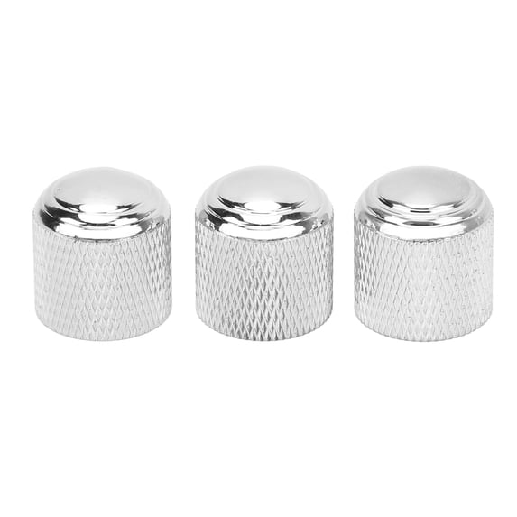 3Pcs Metal Dome Knobs Electric Guitar Volume Tone Control Aluminum Alloy Instrument Accessories
