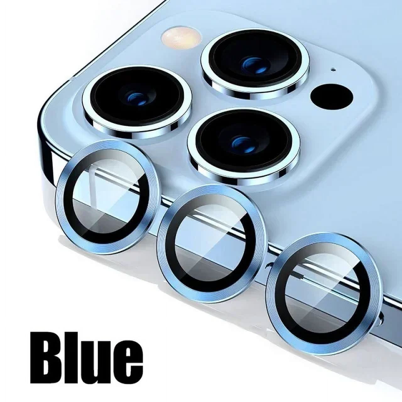3Pcs Metal Lens Protector Glass For iPhone 15 13 12 11 14 Pro Max Back