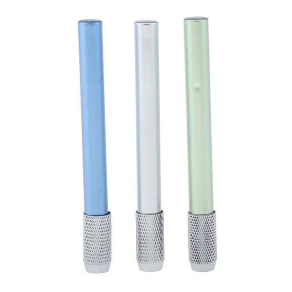 3Pcs Metal Pencil Extender Colorful Pencil Lengthener Extension Writing