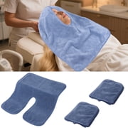 3Pcs Microfiber Esthetician Towel Multipurpose Face Wrap Soft Absorbent Facial Cloth U Shaped Spa Towel for Facial Steam Massage and Cleansing