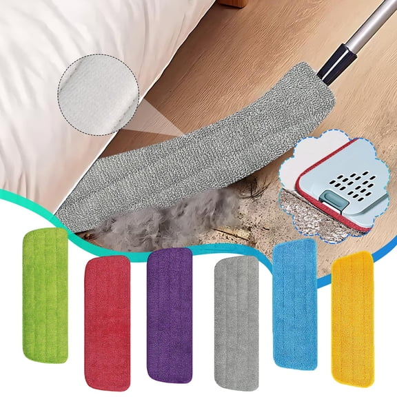 3Pcs Microfiber Replacement Mop Pads, 16.5" Reusable Wet & Dry Home & Commercial Cleaning Refills, Washable Floor Cleaning Pads