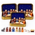 thumbnail image 1 of 3Pcs Mini Christmas Nativity Set in Tin Box – Mini Holy Family Figurines – Religious Christmas Decor Gift for Family, 1 of 8