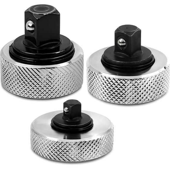 3Pcs Mini Finger Ratchet Set, 1/4 3/8 1/2 Drive Palm Ratchet Wrench Set Reversible Stubby Thumbwheel Ratchet Wrench Ratcheting Finger Socket Driver for Tight Spaces