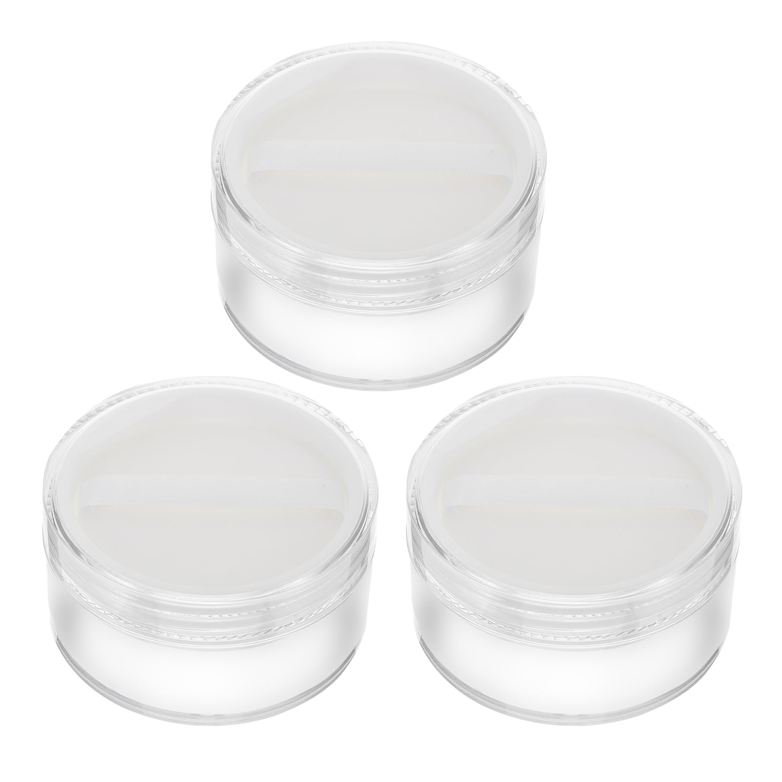 3Pcs Mini Loose Powder Boxes Portable Makeup Powder Subpackage Case