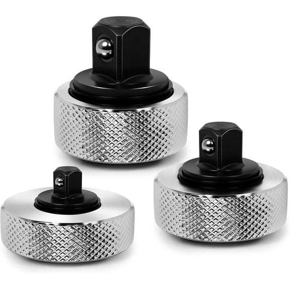 3Pcs Mini Palm Ratchet Wrench Set, 1/4" 3/8" 1/2" Reversible Stubby Socket Drivers for Tight Spaces