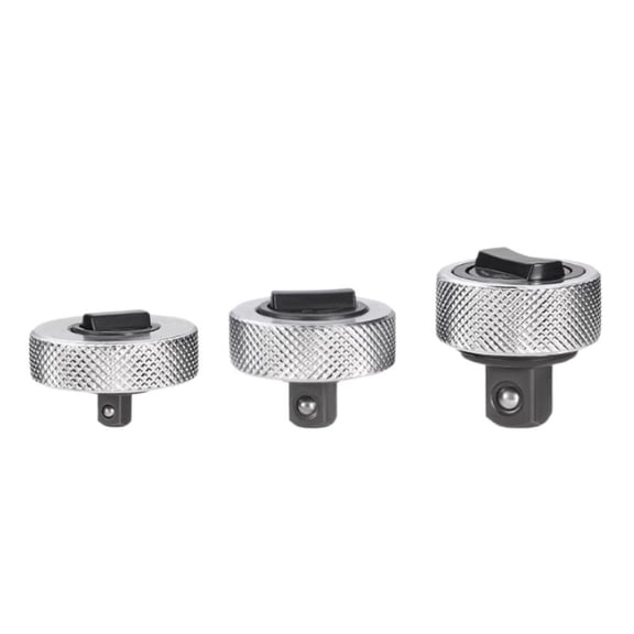 3Pcs Mini Ratchet Wrench Set - 1/4 3/8 1/2 Drive Palm Ratchet with 45-Tooth Reversible Gear, Compact Stubby Ratchet-Set for Tight Spaces, Hard Case Included