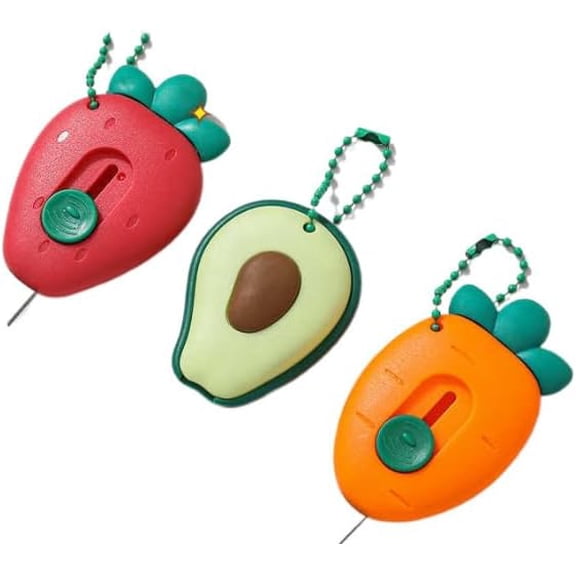 3Pcs Mini Retractable Utility Knife Box Cutter Letter Opener Portable Utility Knives Office School Stationery for Students Letter Small Box DIY Crafts