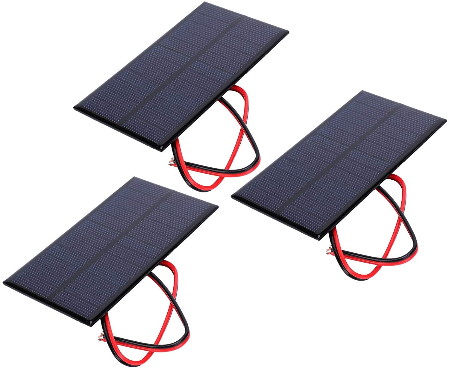 3Pcs Mini Solar Panel,Dc 6V 1W Solar Panel Cell Power Module,Polycrystalline Silicon Solar Panel