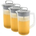 thumbnail image 1 of 3Pcs Mixing Pitcher for Drinks,Water Pitcher,Easy-Mix Juice Container,Angled Plastic Blades & Adjustable Mixer Plunger, 1 of 3