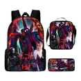 thumbnail image 1 of 3Pcs Spider Vibrant Printed Backpack Set with Lunch Organizer and Pencil Storage Case for School Travel Daily Use Superhero Hero Web Pattern Print #13, 1 of 5