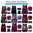 thumbnail image 1 of 3Pcs Spider Vibrant Printed Backpack Set with Lunch Organizer and Pencil Storage Case for School Travel Daily Use Superhero Hero Web Pattern Print #11, 1 of 6