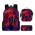 thumbnail image 1 of 3Pcs Spider Vibrant Printed Backpack Set with Lunch Organizer and Pencil Storage Case for School Travel Daily Use Superhero Hero Web Pattern Print #14, 1 of 5