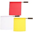 thumbnail image 1 of 3Pcs Multi-function Field Events Referee Flags Handheld Racing Flags Road Signal Flags, 1 of 6