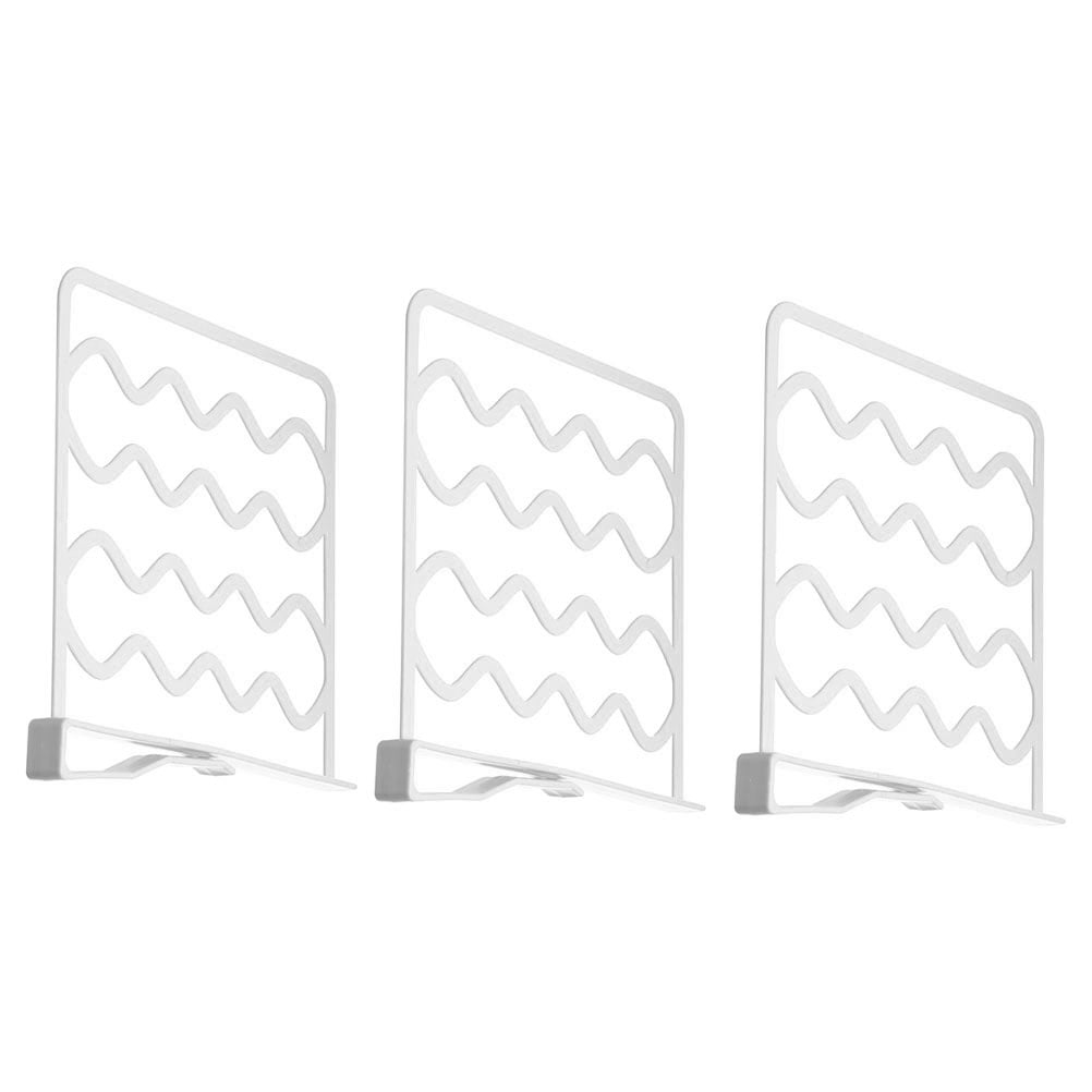 3Pcs Multipurpose Closet Shelf Dividers Plastic Closets Shelf Dividers