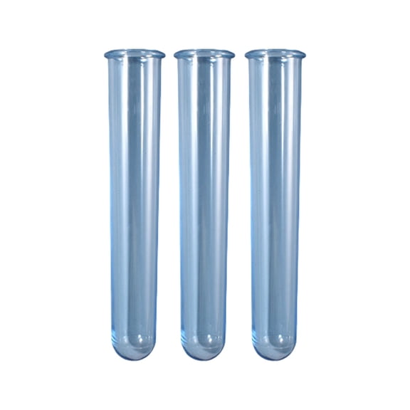 3Pcs Multipurpose Transparent Hydroponic Test Tube Vases For Flower Arrangements
