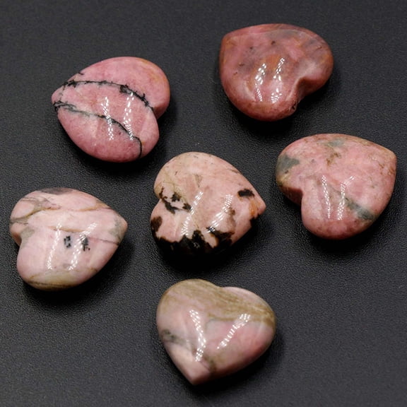 3Pcs Natural Crystal Agate Heart, RRJ Natural Crystal Agate Heart Stone, 20mm Heart-Shaped Polished Agate Crystal, Bare Stone Without Holes for DIY Crafts, Valentine's Day Gift, Home Office Desk