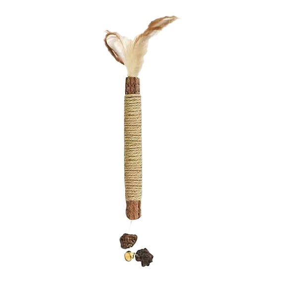 3Pcs Natural Silvervine Cat Chew Sticks Made Of Raffia & Natural Vine, Cat Teeth Cleaning Tartar Removal Fresh Breath, Stress Anxiety Relief Chew Toy For All Ages Cats, Durable