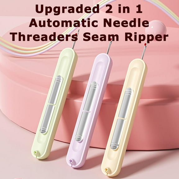 3Pcs New 2-in-1 Upgraded Needle Threader Sewing Tool,Retractable Removable Needle Threading Tool For Hand Sewing Knitting Craft Quilting Supplies,Hand Tools Kits