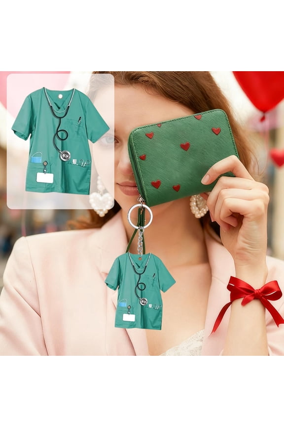 3Pcs Nurse Uniform Pendant under $5! CQCYD 2D Acrylic Nurse Shape Pendant,Decorative Healthcare Uniform Ornament,Nurses Day Gift Souvenir,Customized Medical Worker Decor,Flat Acrylic Collectible