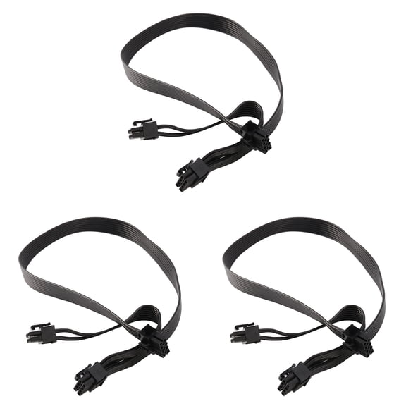 3Pcs PCI Express 8Pin to Dual 6+2Pin Power Supply Cable PCIe 8 Pin 1 to 2 Spliter Cable for RM/HX/-M Series