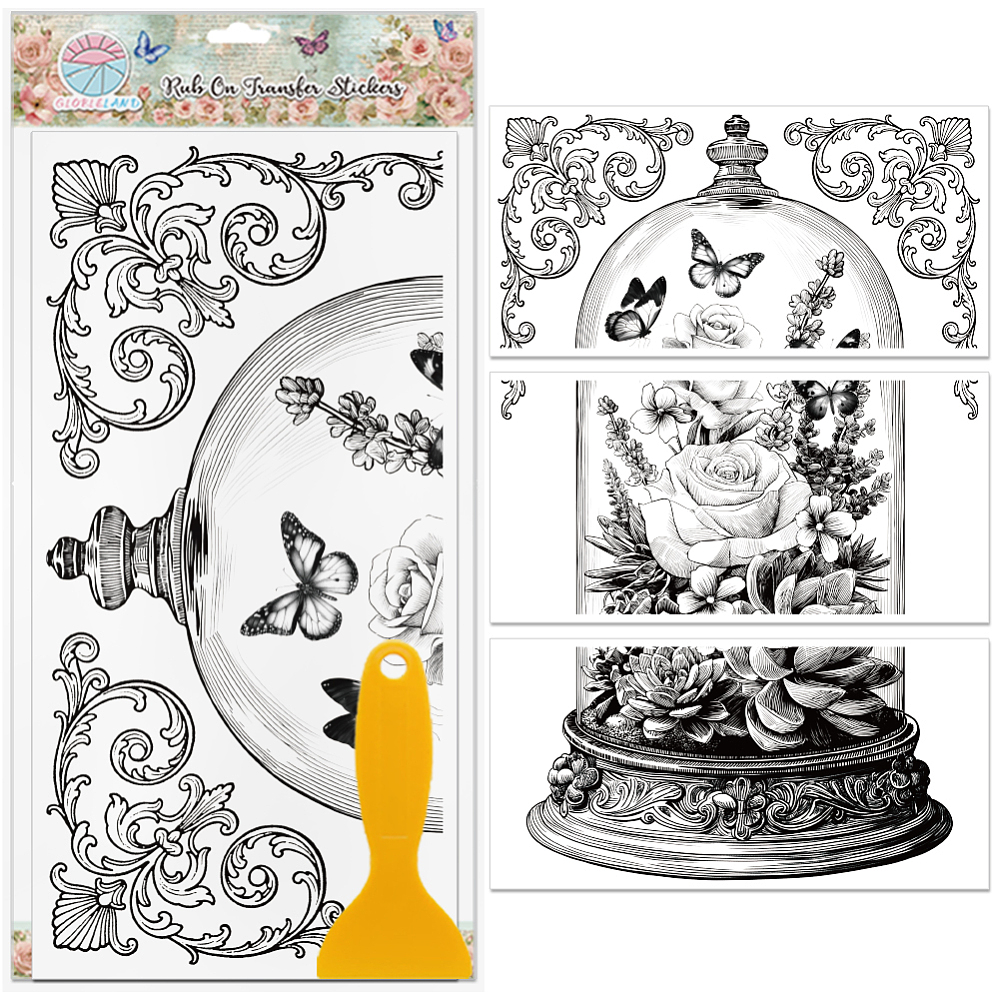 3Pcs PVC Waterproof Decorative Stickers Self Adhesive Decals for ...