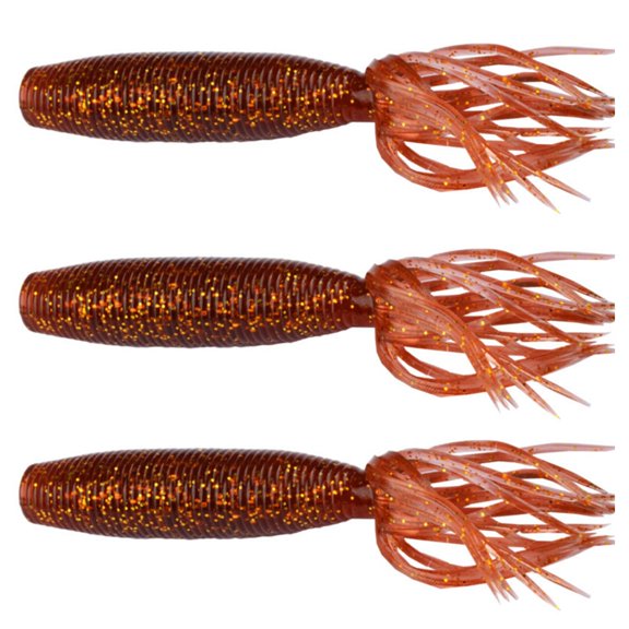 3Pcs/Pack Premium Skirt Tail Lures Set Measuring 100mm In Length For Effective Saltwater And Freshwater Fishing