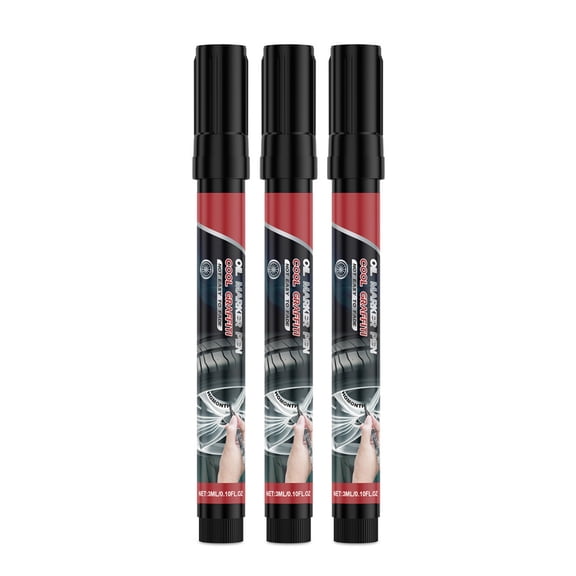 3Pcs Paint Markers Permanent, Waterproof for Metal, Tires Home & Industrial Use Not Faded