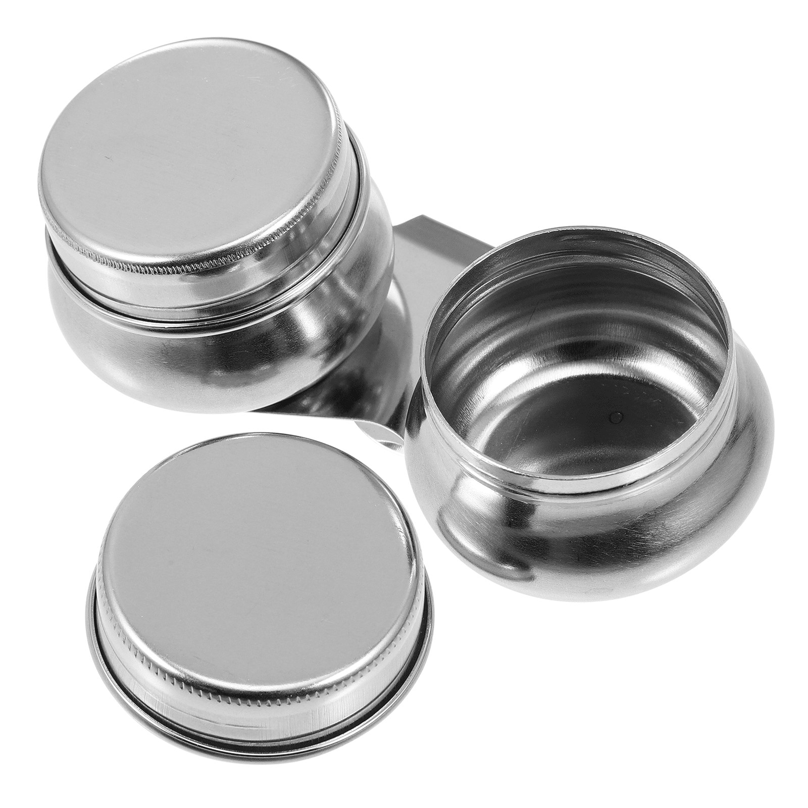 3Pcs Palettes Cup Stainless Steel Oil Painting Coloring Cups Double