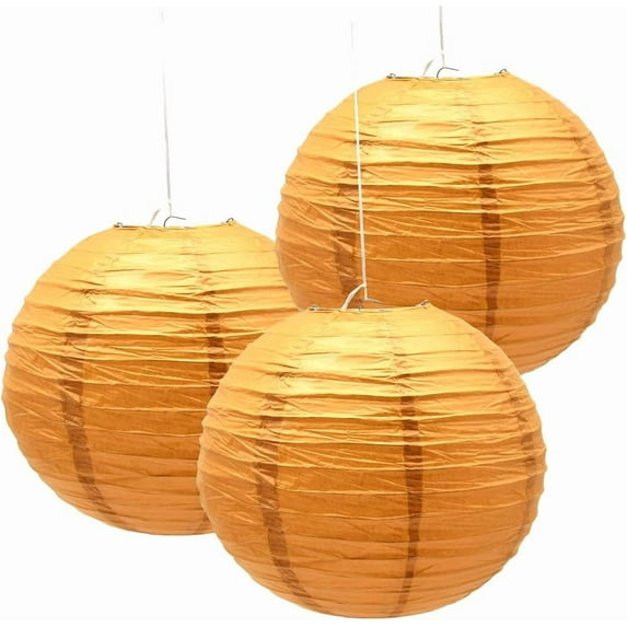 3Pcs Paper Lanterns Decorative Round Chinese Paper Lanterns for Birthday Halloween Wedding Baby Bridal Shower Home Decor Party Decoration, 12Inch