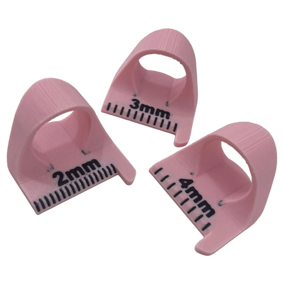 3Pcs Patchwork Sewing Aid Finger Quilting Ruler Patchwork Stitching Measuring Tool Sewing Auxiliary Tool 2MM 3MM 4MM