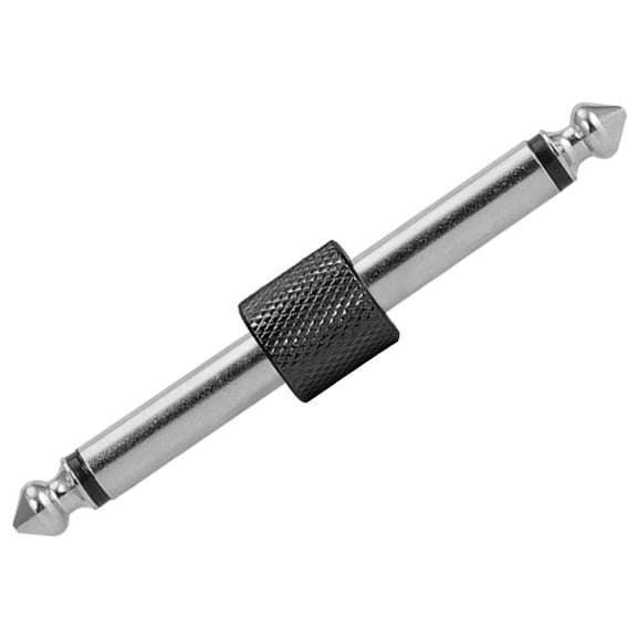 3Pcs Pedal Coupler 1/4 Male to Male Coupler Jack Plug Adapter Straight Connector