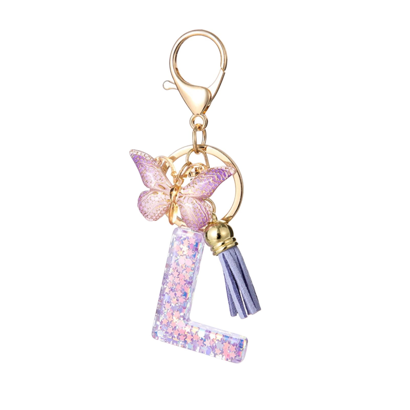 3Pcs Personalized Alphabet Keychain! Yannianjz Custom Letter Keychain ...