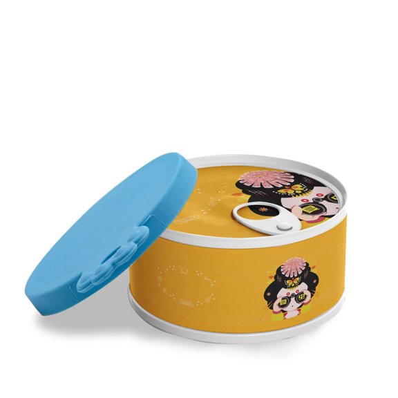 3Pcs Pet Can Covers Silicone Sealed Lids for Tin Cans Assorted Colors Durable and Reusable