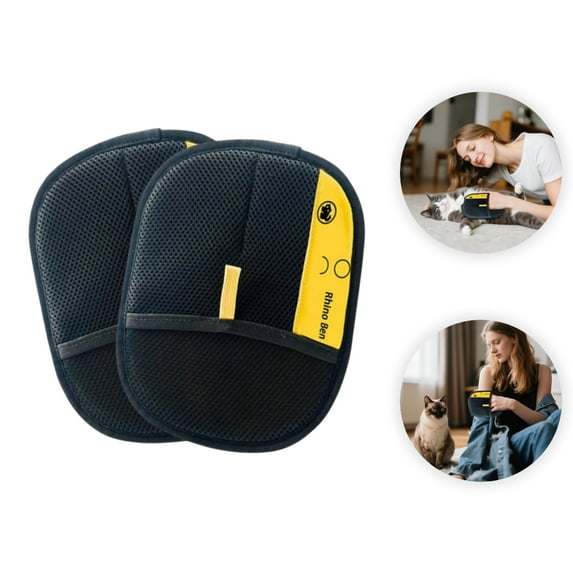 3Pcs Pet Hair Remover Glove, Static Removal Gloves for Pet Hair, Reusable Double Sided Electrostatic Pet Hair Remover for Couch, Furniture, Carpet, Car Seat