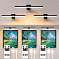 thumbnail image 1 of 3Pcs Picture Light Rechargeable Battery Operated Led Painting Light with Remote Control Dimmable and Timer Wireless Art Display Light for Wall Painting Picture Frame Artworking Portrait Dartboard, 1 of 7