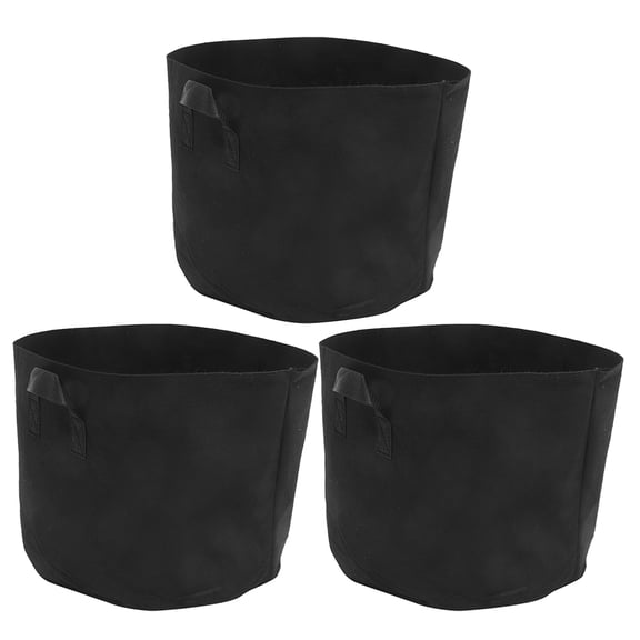 3Pcs Plant Nursery Pouch Portable Non-woven Growing Bag Plant Breeding Bag Fabric Planter Bag
