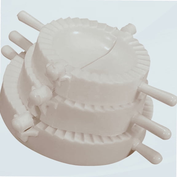 3Pcs Plastic Empanada Press Ravioli Mold Pierogi Dumpling Maker Wrapper Pastry Dough Cutter Kitchen Accessories Kitchen Utensils White