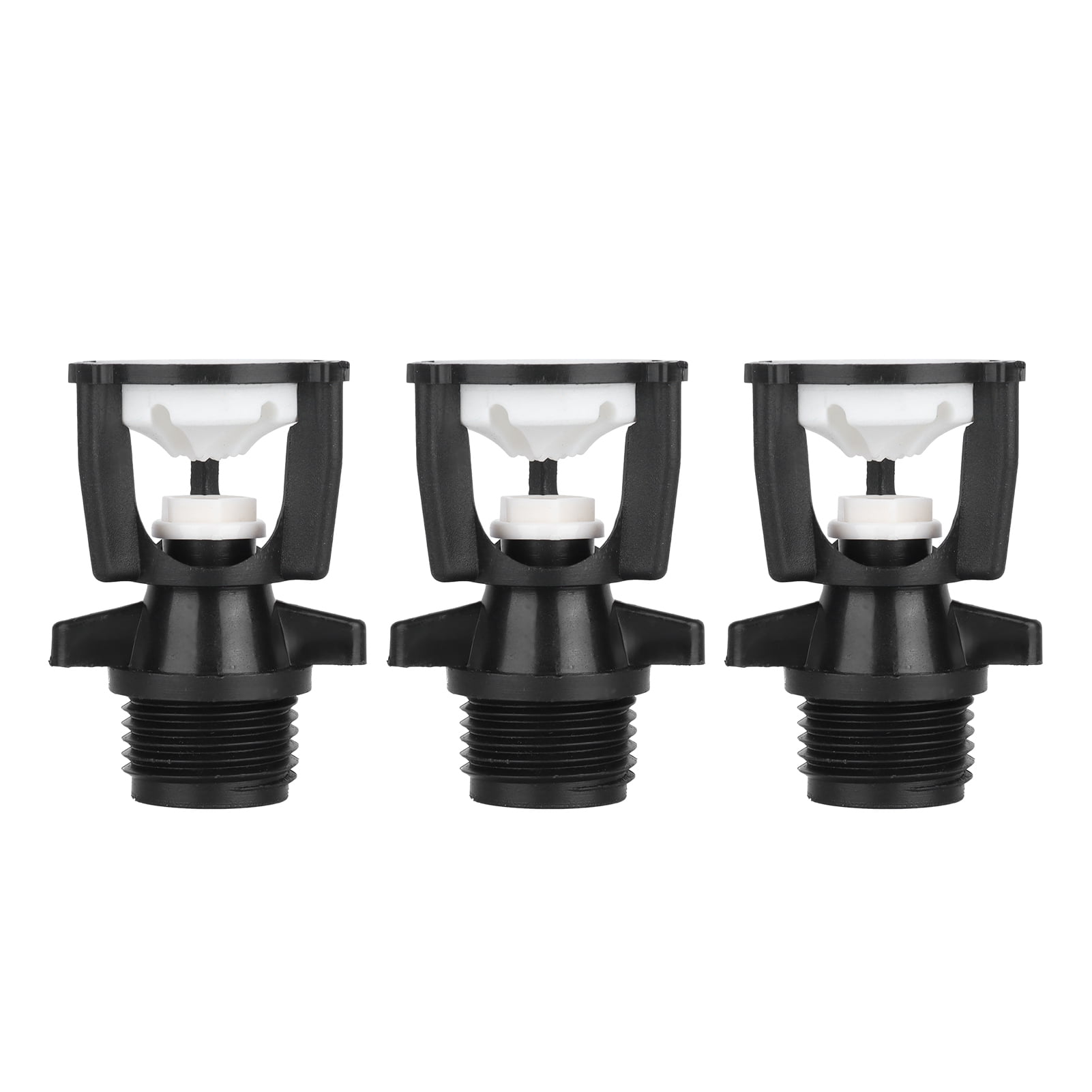 3Pcs Plastic Sprinkler G1/2 DN15 Male Thread 360° Rotating Sprayer ...