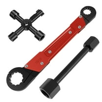 3Pcs Plumbing Tools Carbon Steel Angle Stop Wrench Precise Control Angle Spanner Kit Adjustable Size Plumbers Spanner for Home