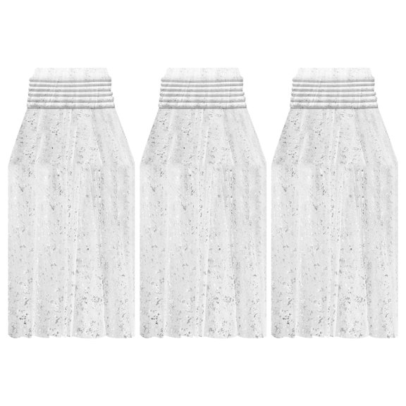 3Pcs Polyester Gauze Table Runner Anti Scald Foil Table Cloth Heat Insulation Gauze Tablecloth Non Fading Desktop Cloth for Home