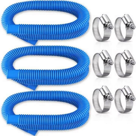 3Pcs Pool Hoses Above Pools Kezqiaxn Pool Filter Hose Swimming Tube Above Ground Pools Filter 59 Inches Long Pools Pump Replacement Hose 1/4 Diameter Hose