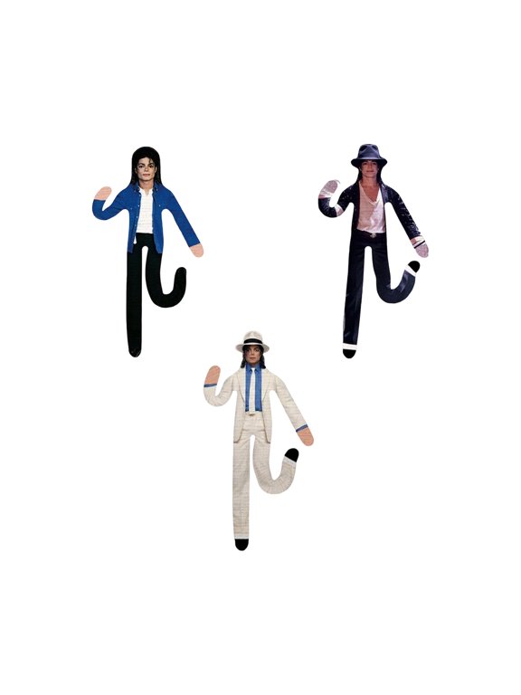 3Pcs Pop Star Poseable Plush Doll Set with Bendable Internal Wire Music Legend Stuffed Figures for Fans Collection Gift, Multi-Style Pack