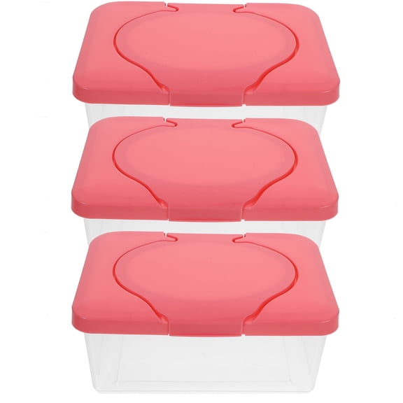 3Pcs Portable Baby Wipes Dispensers Wet Tissue Containers Wet Wipes Storage Boxes