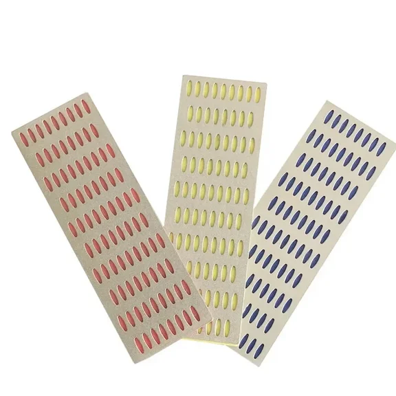 3Pcs Portable Diamond Sharpening Stone Hone Set Backing Whetstone Kitchen Knife