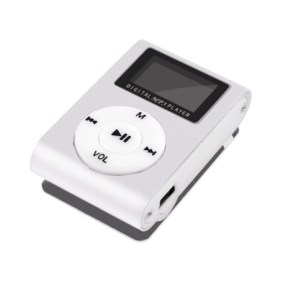 3Pcs Portable MP3 Player with LCD Screen! Werulen Clip-On USB Music Player for Running and Gym, FM Radio MP3 Player for Sports, Compact Audio Player with Memory Card Slot
